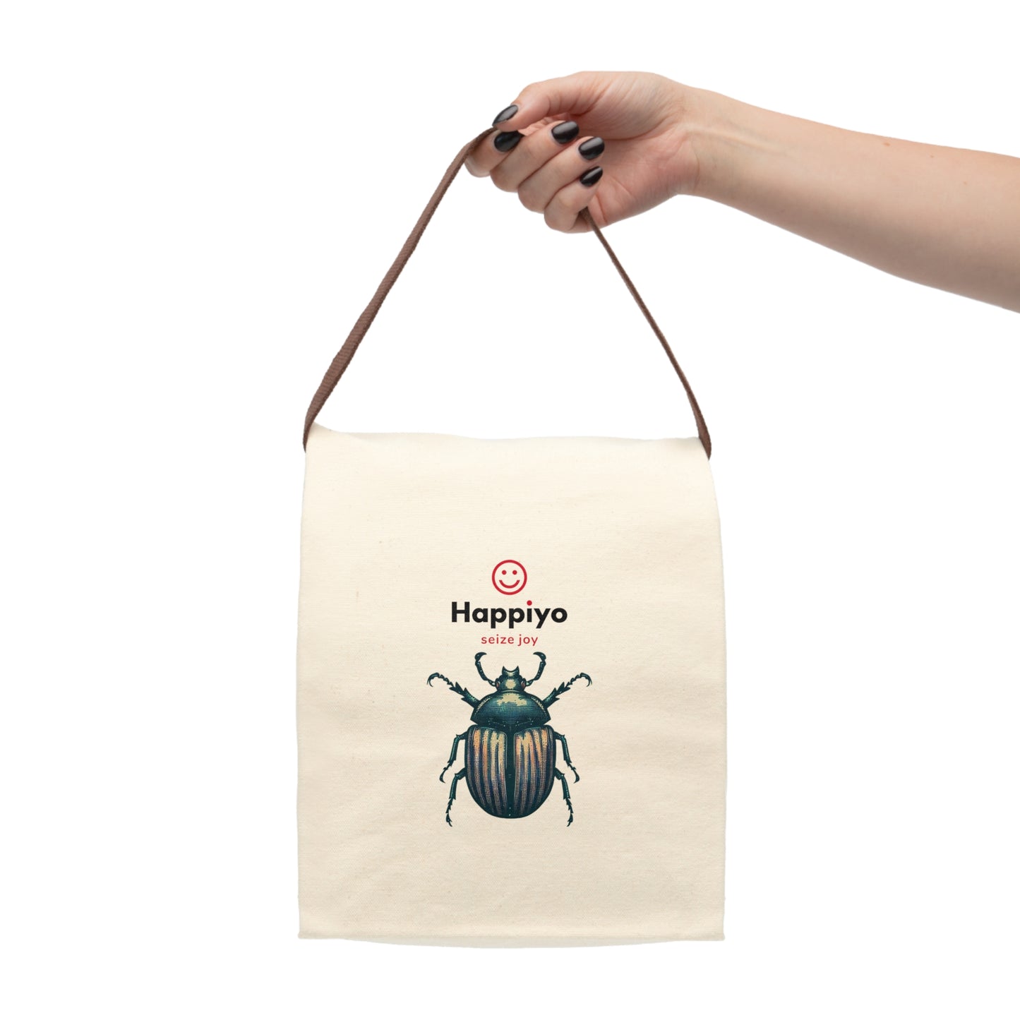 Canvas Lunch Bag With Strap