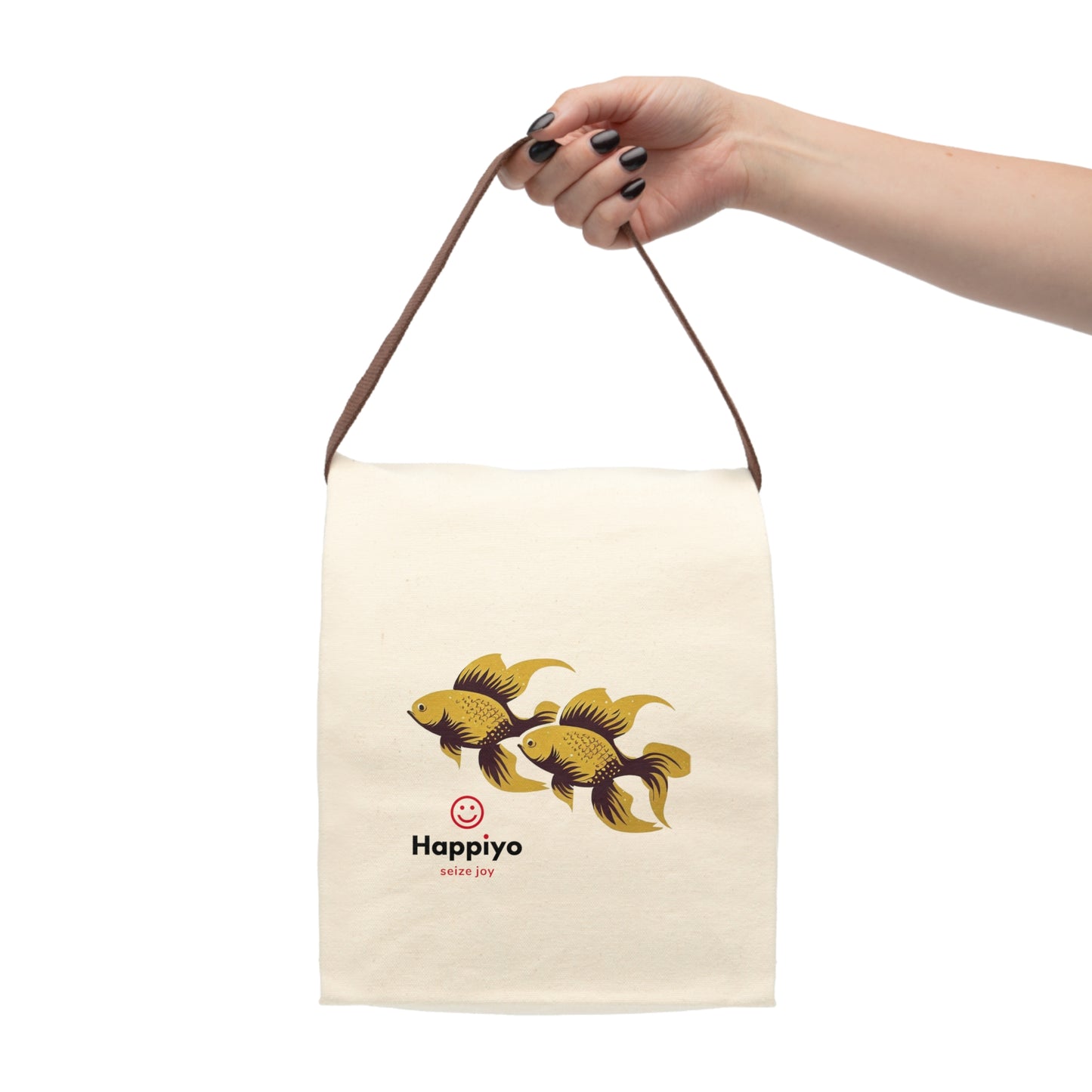 Canvas Lunch Bag With Strap