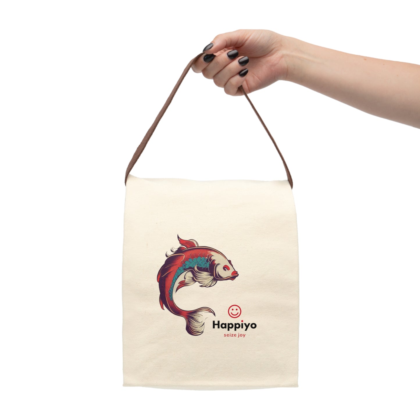 Canvas Lunch Bag With Strap