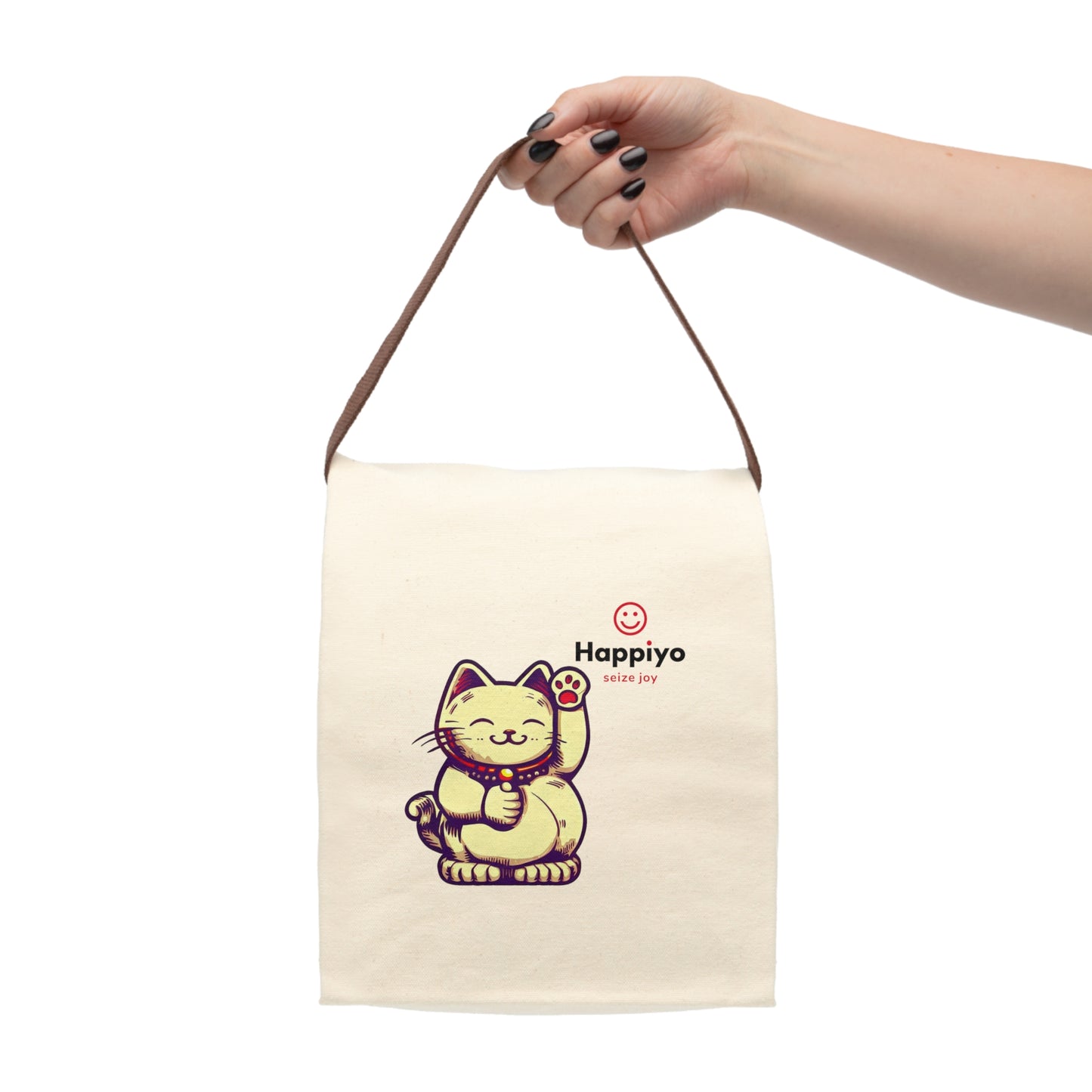 Canvas Lunch Bag With Strap