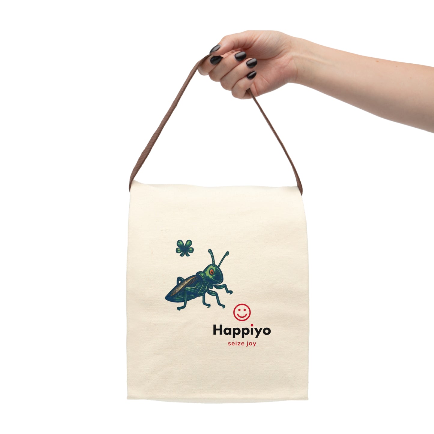 Canvas Lunch Bag With Strap