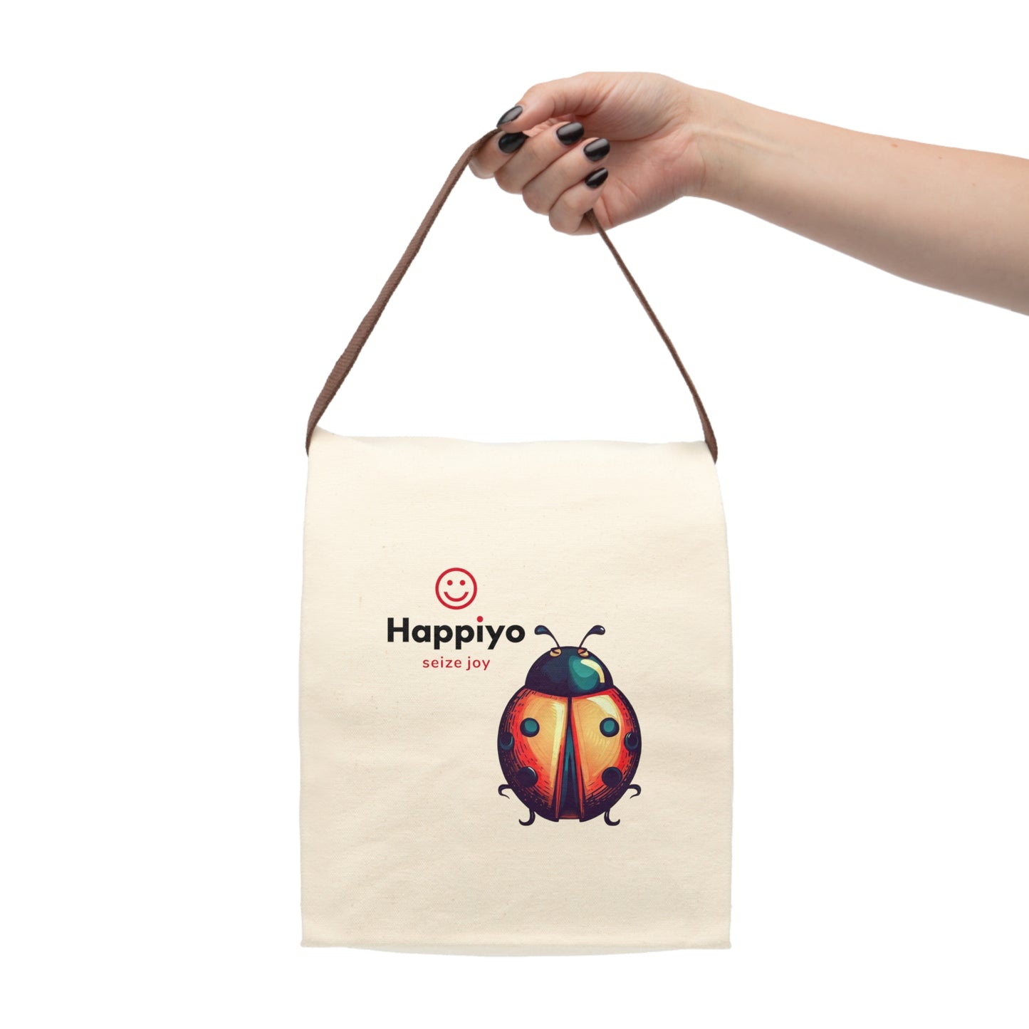Canvas Lunch Bag With Strap
