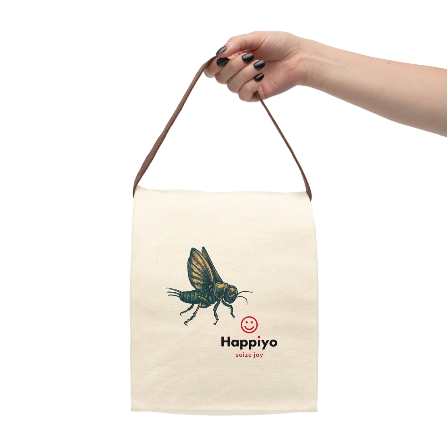 Canvas Lunch Bag With Strap