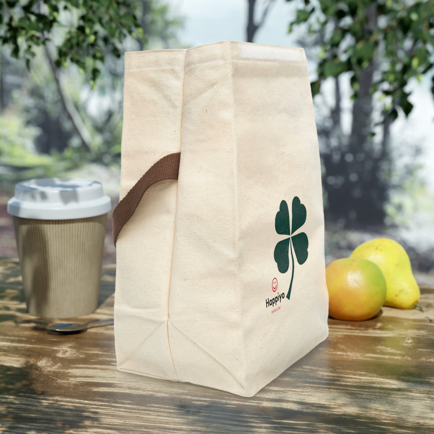 Canvas Lunch Bag With Strap