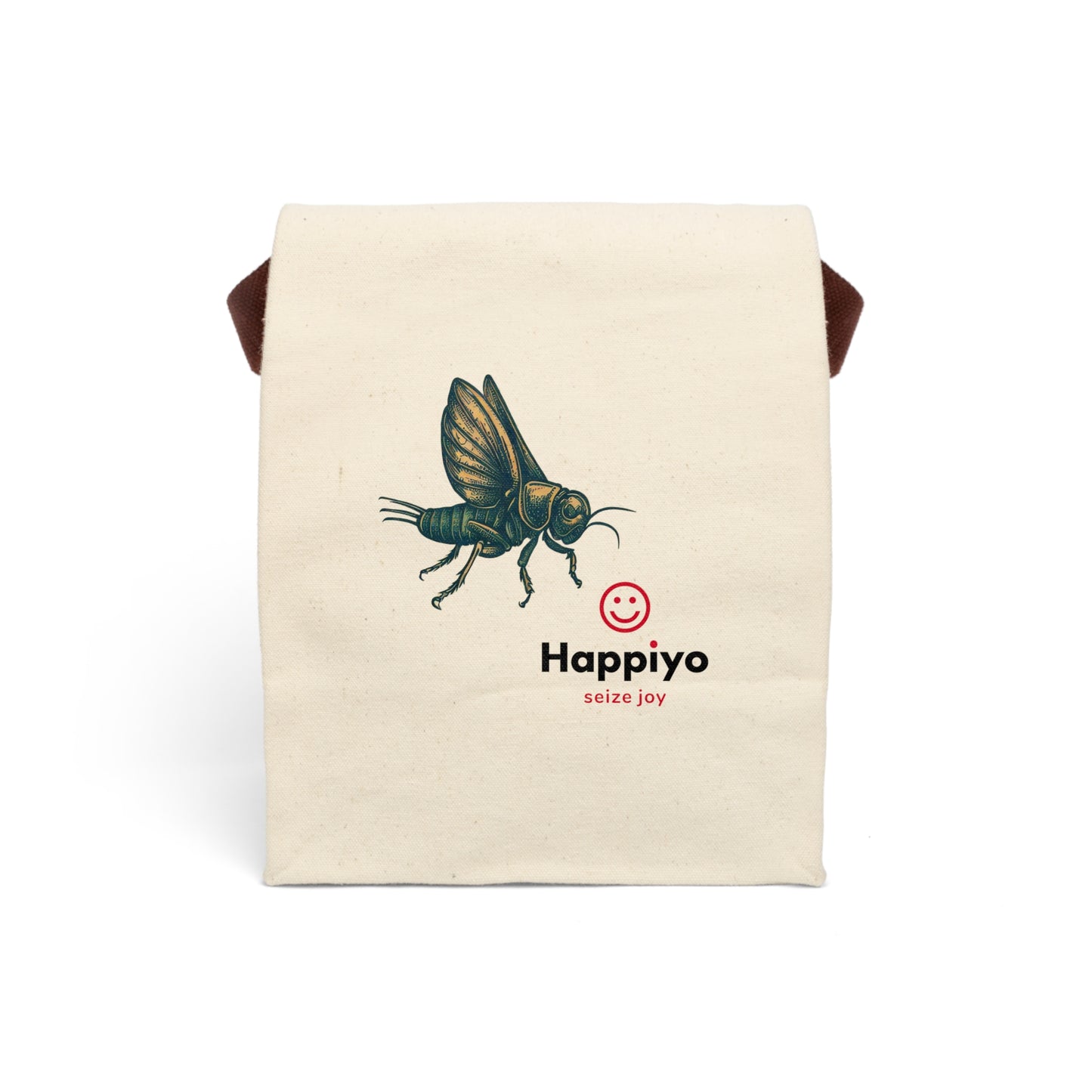 Canvas Lunch Bag With Strap