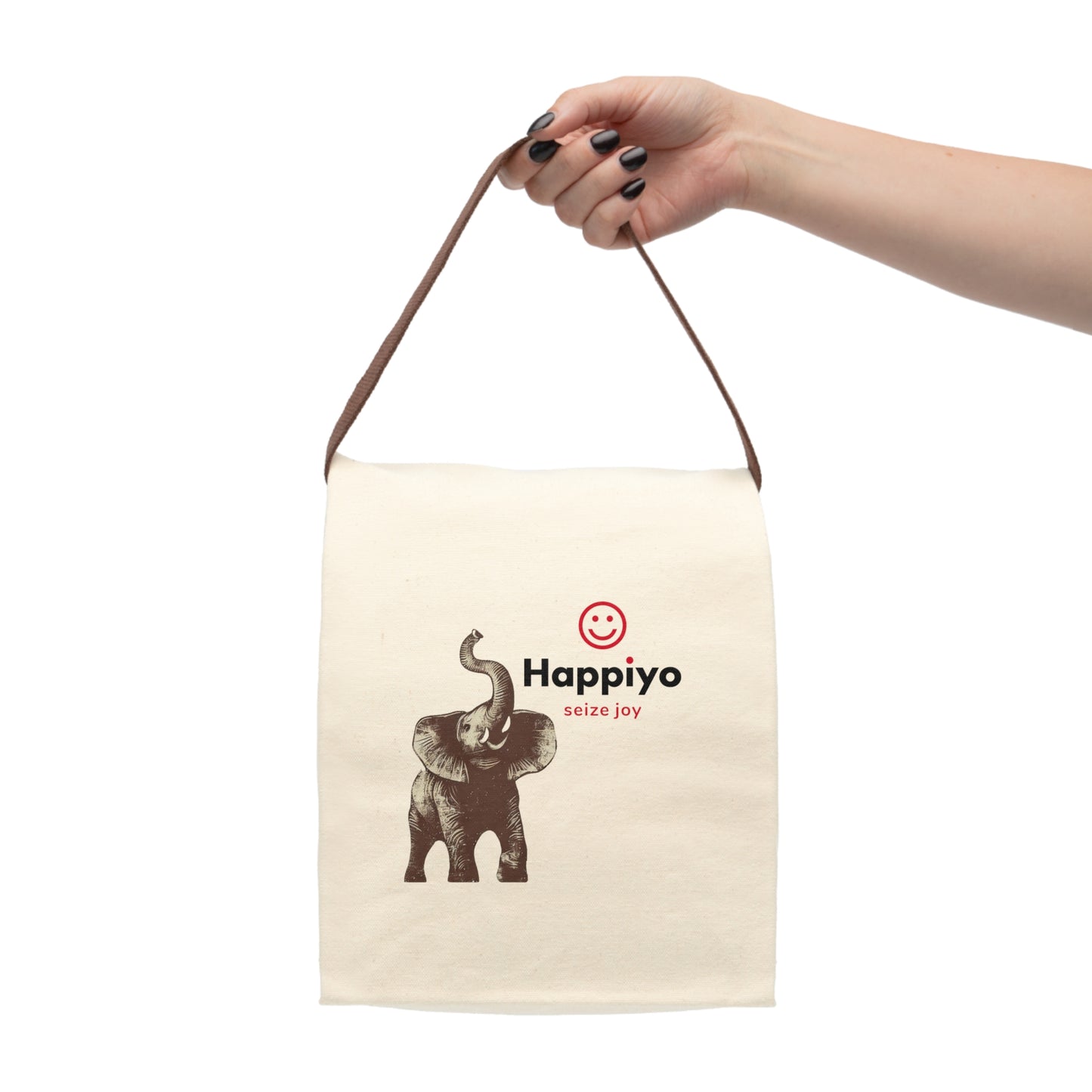 Canvas Lunch Bag With Strap