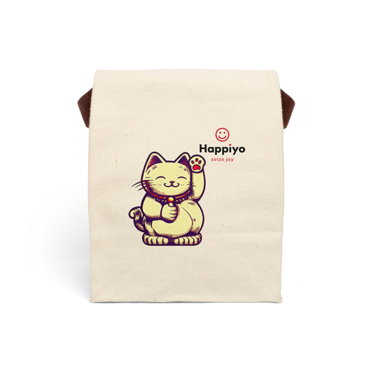Canvas Lunch Bag With Strap