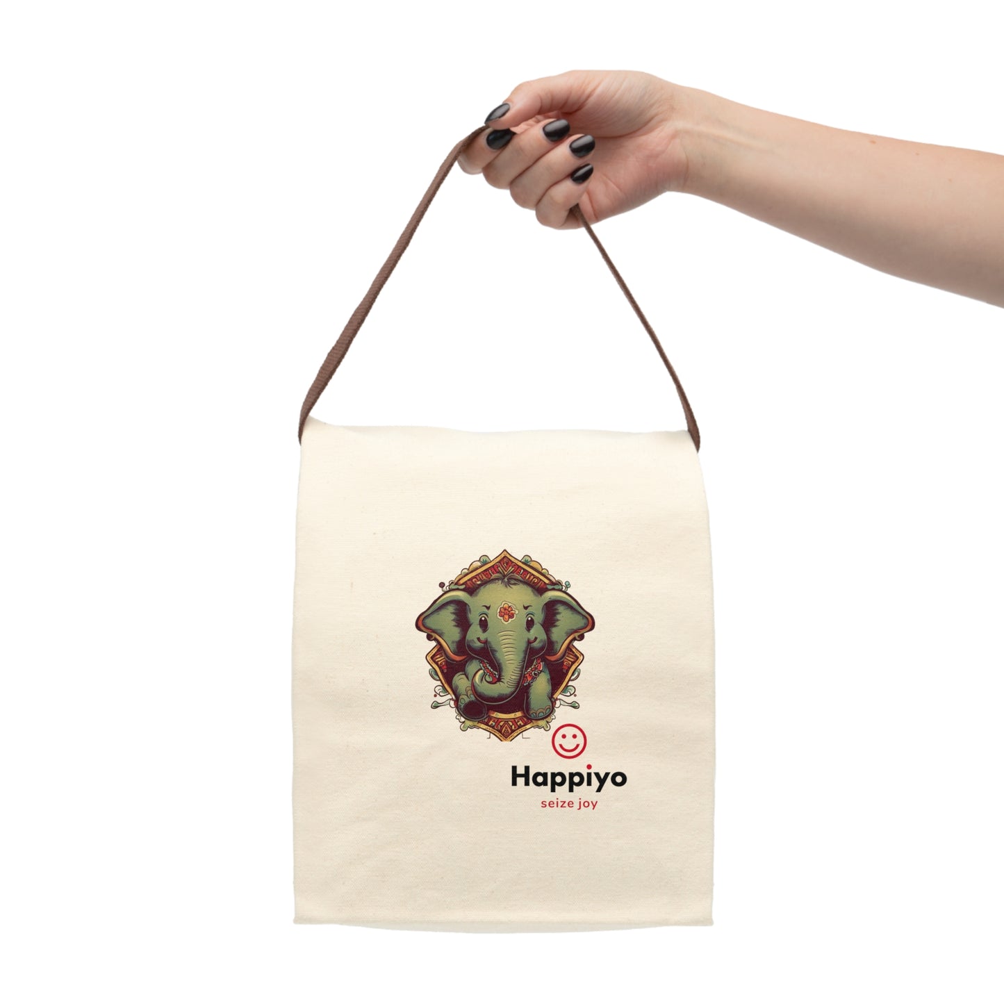 Canvas Lunch Bag With Strap