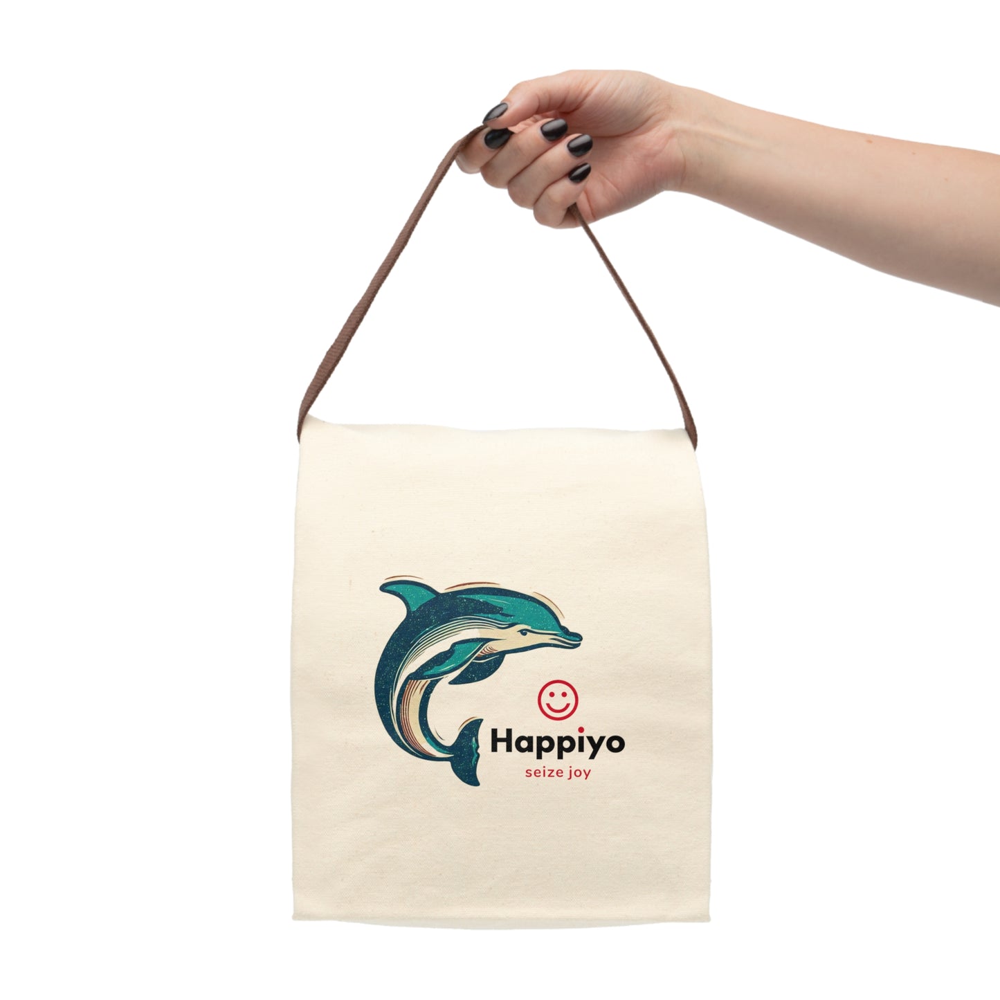 Canvas Lunch Bag With Strap