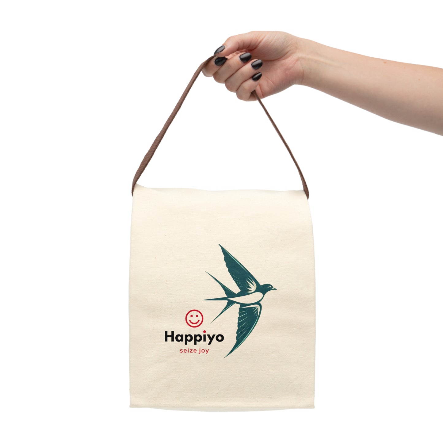 Canvas Lunch Bag With Strap