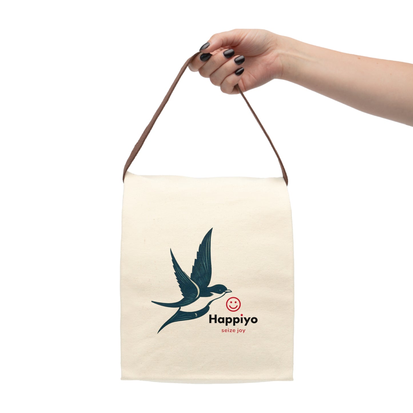 Canvas Lunch Bag With Strap