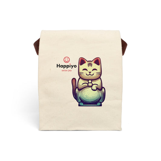 Canvas Lunch Bag With Strap