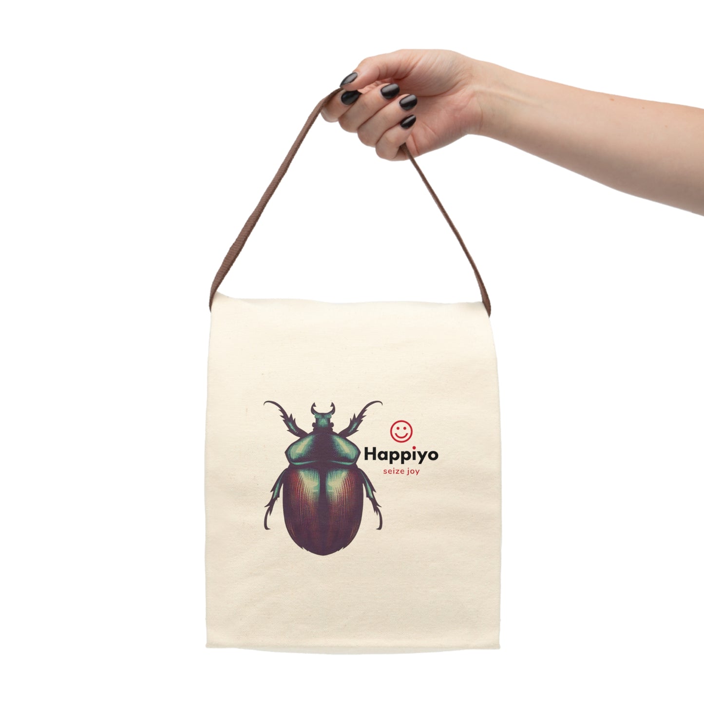 Canvas Lunch Bag With Strap