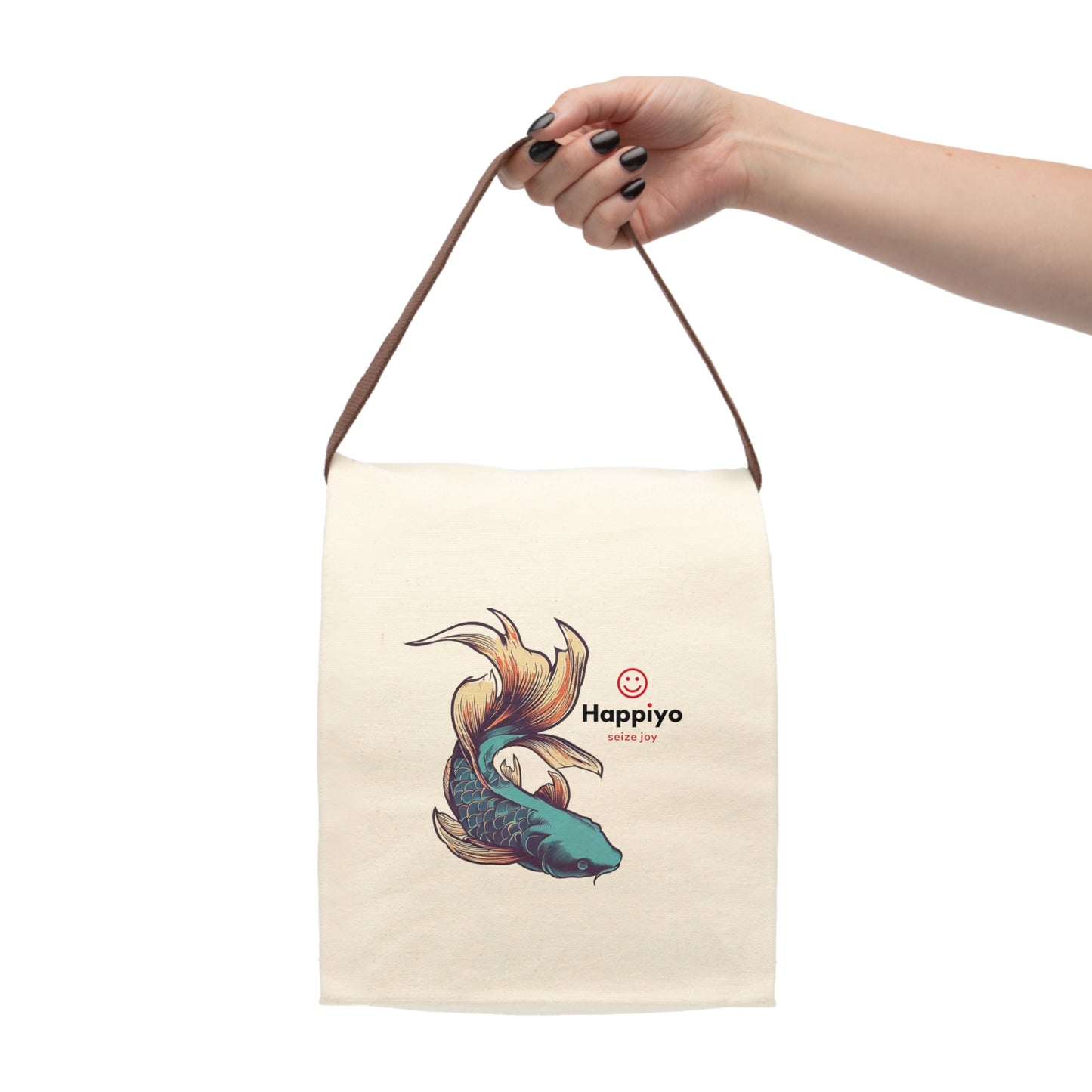 Canvas Lunch Bag With Strap