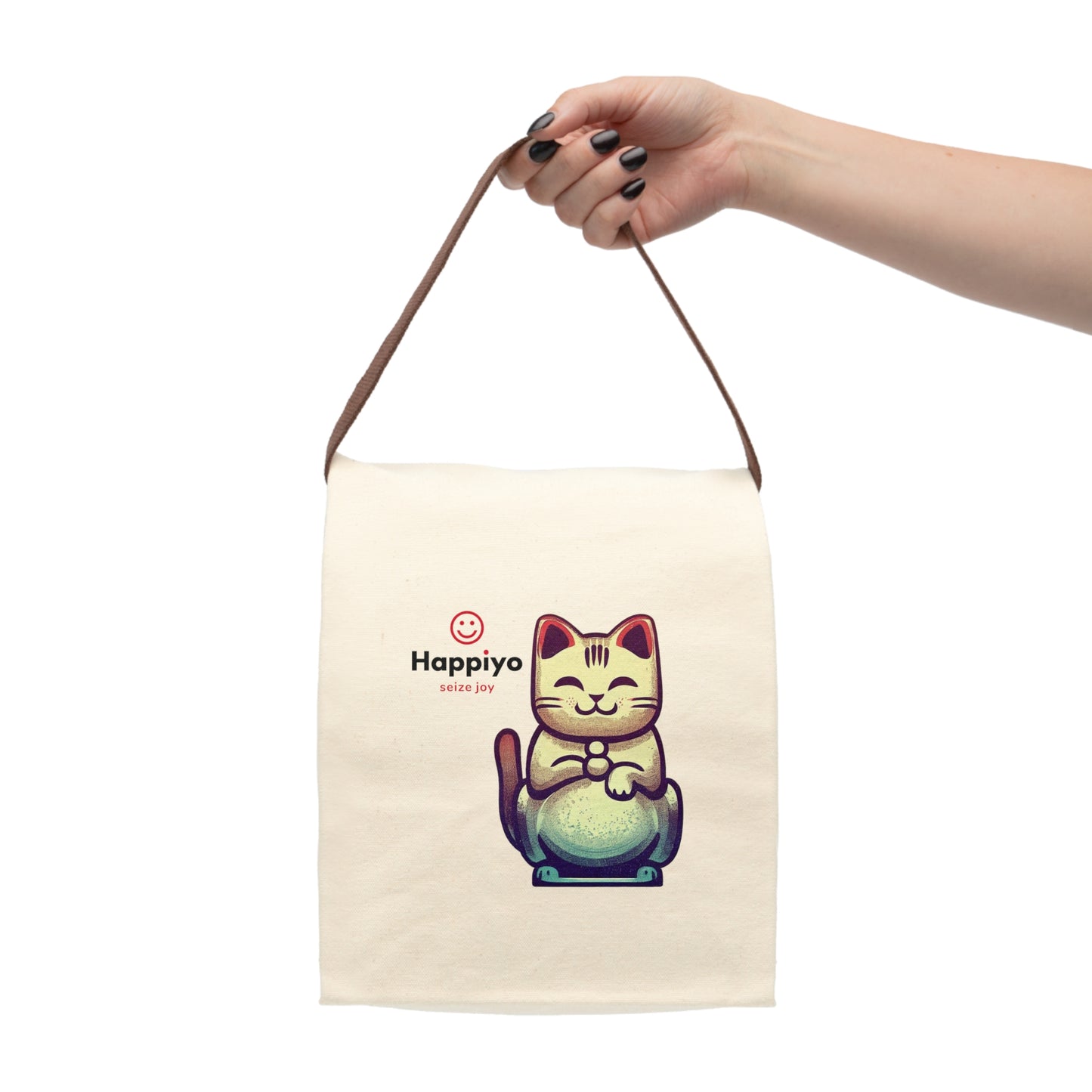 Canvas Lunch Bag With Strap